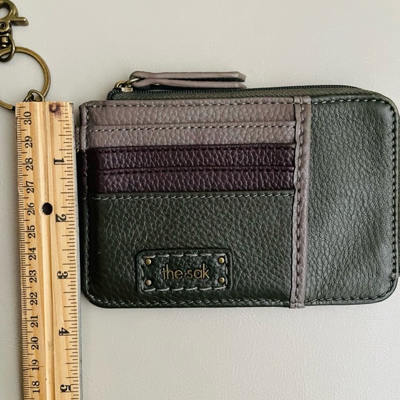 The Sak Multi-Color Leather Card Holder with Keychain - Picture 5 of 8